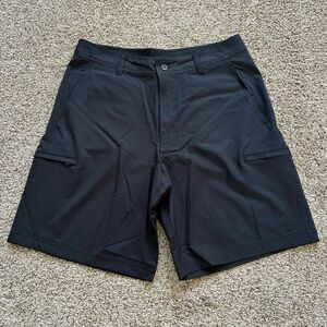 Champion Men's Chino Black Shorts w/Hidden Zip Cargo Pockets. Size 36 - EUC